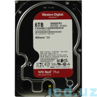 HDD 6Тb  Western Digital Red PLUS WD60EFPX  256 Mb, SATA III 5600 rpm