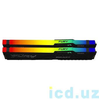 KINGSTON FURY BEAST RGB Dual Kit DDR5 32Gb (16+16) 5200МГц с радиаторами	