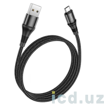 Кабель USB Hoco X50 Micro USB (2.4 A) (1M) Черный