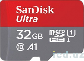 Карта SanDisk Ultra 32 ГБ microSDHC UHS-I с адаптером
